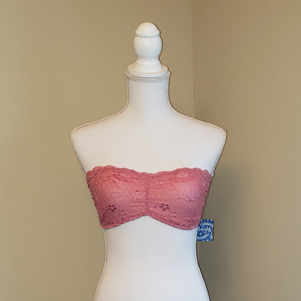 FREE PEOPLE Strapless Lace Strappy Back Bra